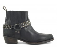 (image for) Economici Texan boot with back chain and studs F08171824-0203 Outlet Online Shop